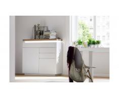 JUSTyou Beatrice VI Buffet haut Blanc mat | Chene