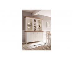 JUSTyou Bellinzona Vitrine Pin Blanc | Verzasca Chene