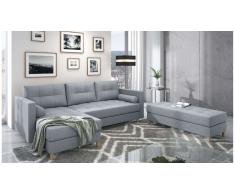JUSTyou Kaito Canape d'angle Gris Tissu structure