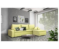 JUSTyou Claribel Canapé Velours Jaune