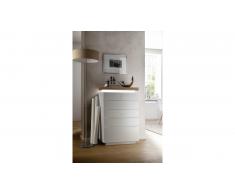 JUSTyou Beatrice VII Buffet haut Blanc mat | Chene