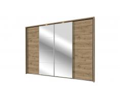 JUSTyou Amadora Armoire a portes coulissantes Chene