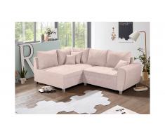 JUSTyou Des Moines II Canapé d'angle Rose