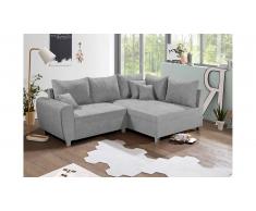 JUSTyou Des Moines II Canapé d'angle Argent