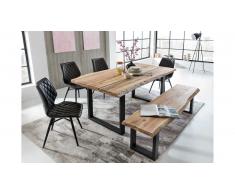 JUSTyou Ritas Table Chene 100x220 Noir