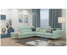 JUSTyou Diogo Canapé d'angle Vert Velours