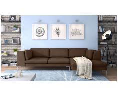 JUSTyou Remi Canapé d'angle Marron Droite