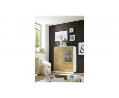 JUSTyou Reynar II Buffet haut Blanc | Chene sauvage