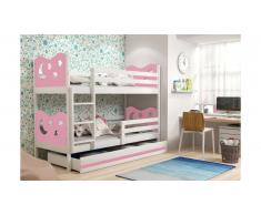 JUSTyou Ola Lit superposé Blanc Rose