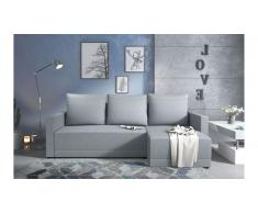 JUSTyou Kaori Canape d'angle Gris Tissu structure
