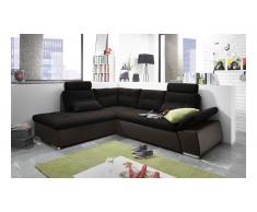 JUSTyou Missouri Canapé d'angle Marron