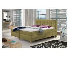 JUSTyou Eden Lit boxspring Jaune Velours 180x200