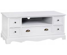 JUSTyou Latina Meuble TV Peuplier Blanc