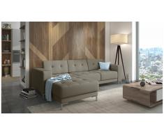 JUSTyou Tiril Canapé d'angle Beige Cuir synthétique