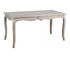 JUSTyou Merano Table de salle a manger Peuplier Marron