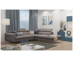 JUSTyou Diogo Canapé d'angle Marron Velours