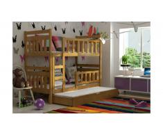 JUSTyou Tom Lit superposé Aulne 80x160 cm