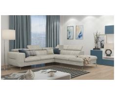 JUSTyou Diogo Canapé d'angle Beige Velours