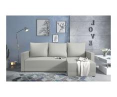 JUSTyou Kaori Canape d'angle Beige Cuir synthetique