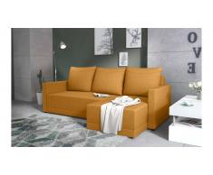 JUSTyou Tanita Canape d'angle Jaune Tissu structure