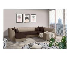 JUSTyou Alorie Canapé Cuir synthétique Marron