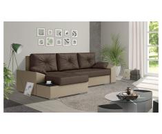 JUSTyou Hattie Canapé Cuir synthétique Marron