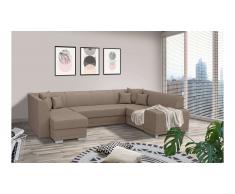 JUSTyou Alorie Canapé Velours Marron