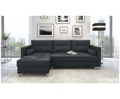 JUSTyou Nana Canape d'angle Cuir synthetique