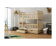 JUSTyou Tom Lit superposé Pin 80x185 cm