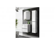 JUSTyou Marennes Ensemble de salle de bain Blanc |Gris