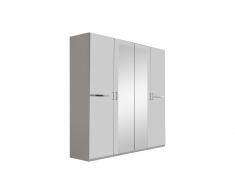 JUSTyou Louise Armoire a portes battantes Blanc