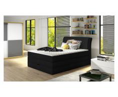 JUSTyou Amalfi Lit boxspring Noir 100x200