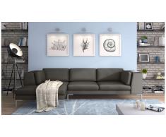 JUSTyou Remi Canapé d'angle Gris Gauche