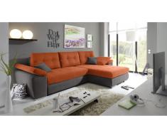JUSTyou Kentucky Canapé d'angle Gris Orange