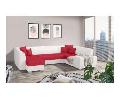 JUSTyou Alorie Canapé Cuir synthétique Rouge