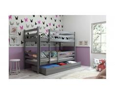 JUSTyou Kera Lit superposé Anthracite