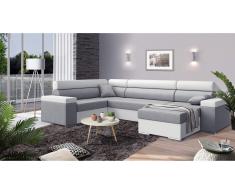 JUSTyou Coretta Canapé Cuir synthétique Gris