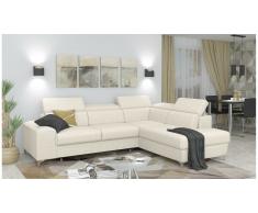 JUSTyou Caio Canapé d'angle Beige Velours