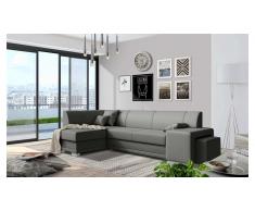 JUSTyou Idella Canapé Cuir synthétique Gris