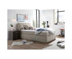 JUSTyou Pierre Lit boxspring Velours 140x200 cm Beige