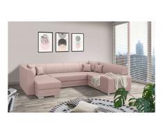 JUSTyou Alorie Canapé Velours Rose