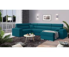JUSTyou Coretta Canapé Velours Turquoise