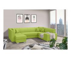 JUSTyou Alorie Canapé Velours Citron vert