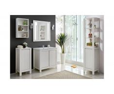 JUSTyou Anadia Ensemble de salle de bain Pin Blanc