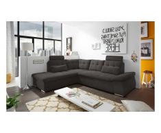 JUSTyou Arkansas Canapé d'angle Marron