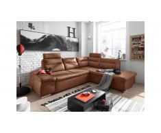 JUSTyou California Canapé d'angle Cognac