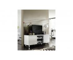 JUSTyou Melbourne I Meuble TV Blanc brillant