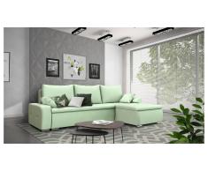 JUSTyou Claribel Canapé Velours Vert