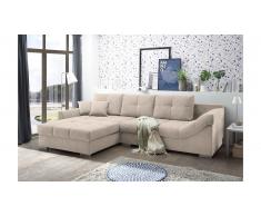 JUSTyou Oklahoma Canapé d'angle Crème