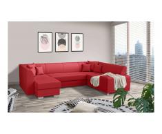 JUSTyou Alorie Canapé Cuir synthétique Rouge